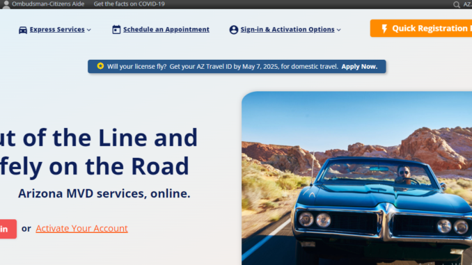 AZMVDNow: Appointment, Services, License Replace & Contacts