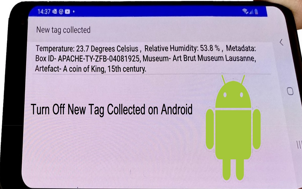 Turn Off New Tag Collected on Android