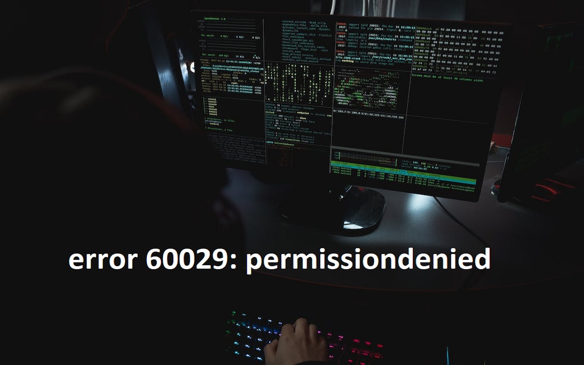 error 60029 permission denied