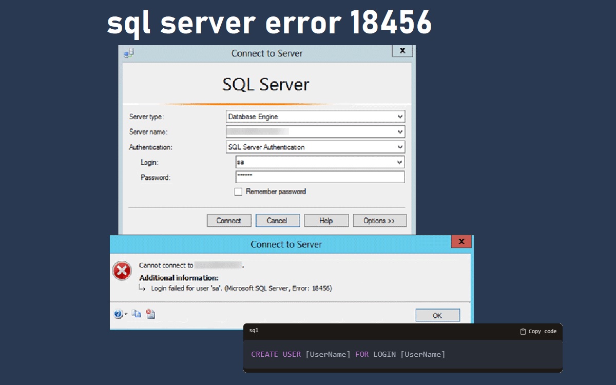 sql server error 18456