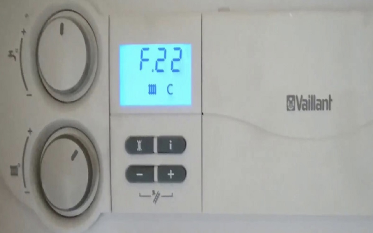 vaillant boiler f22 error