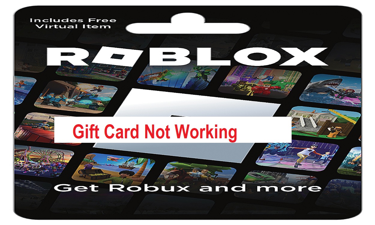 roblox gift card not working