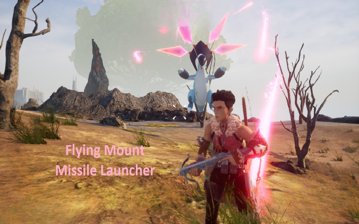 Use Jetragon flying mount missile launcher