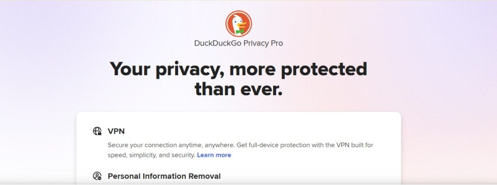 DuckDuckGo Privacy Pro Subscription