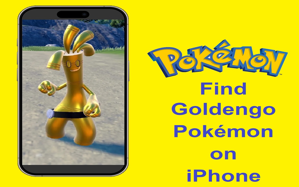 Goldengo Pokémon on iphone